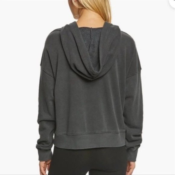 Free People Movement Believe It Gray Lace-Up Hoodie Size XS - Picture 2 of 8